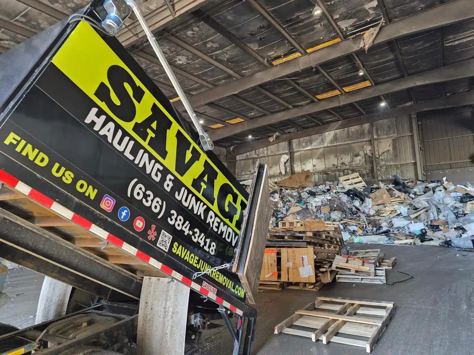 SAVAGE Junk Removal completed job
