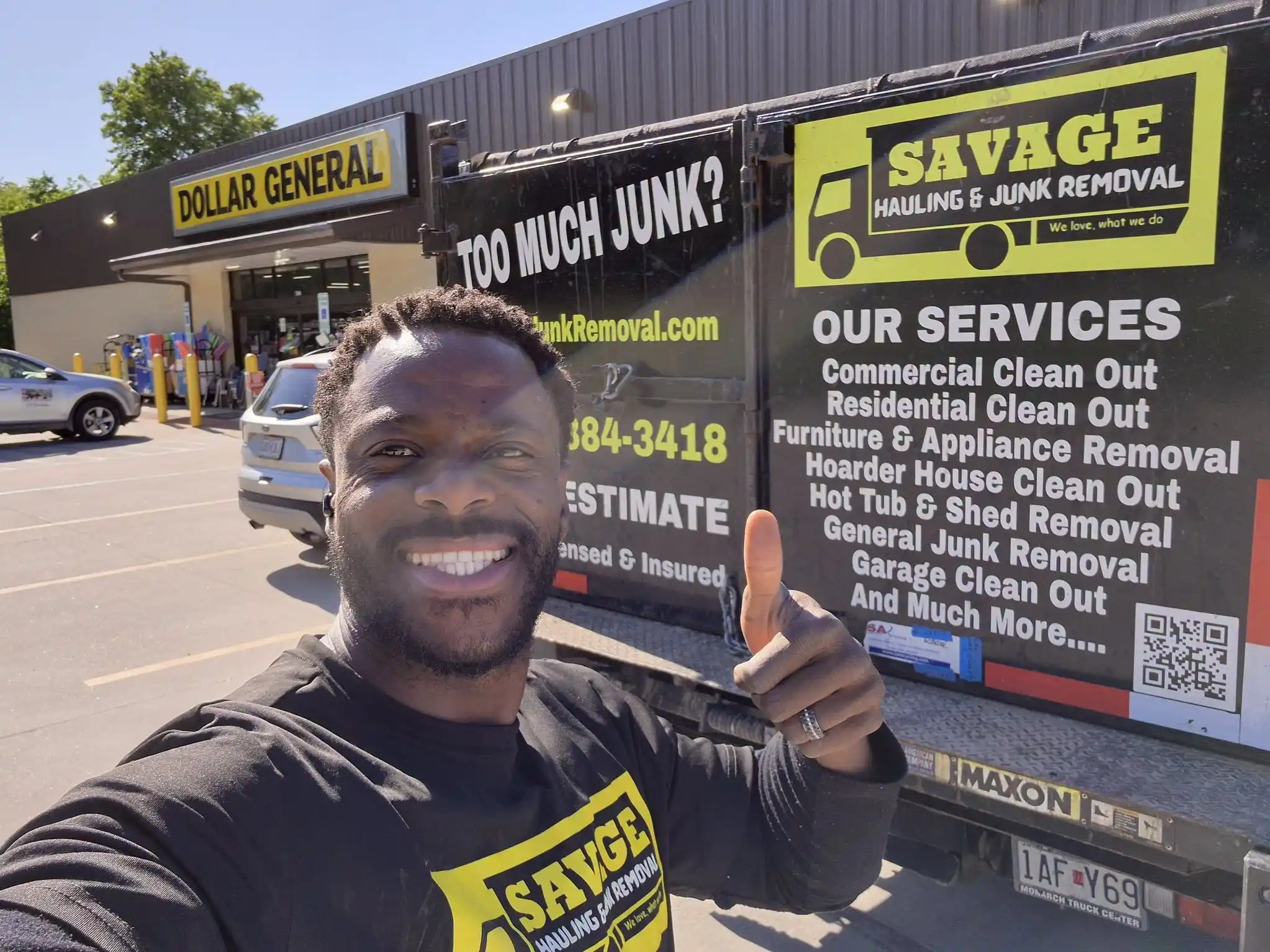 SAVAGE Junk Removal completed job