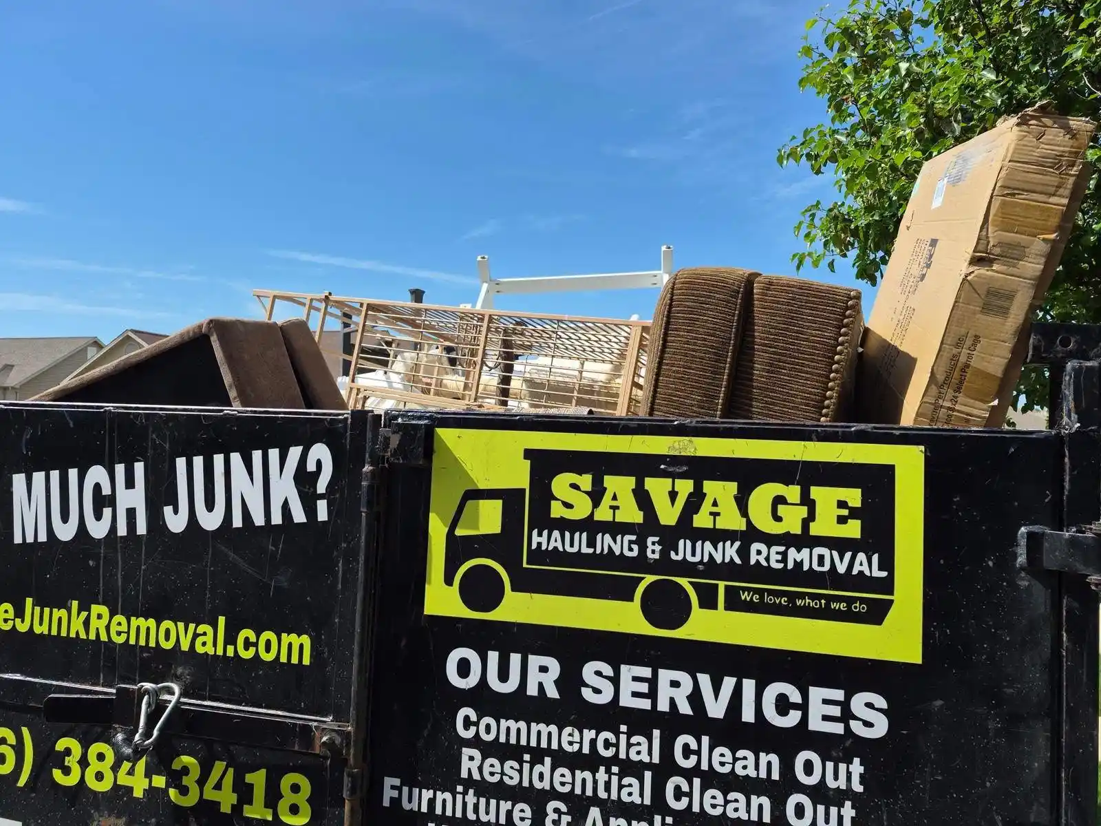 SAVAGE Junk Removal completed job